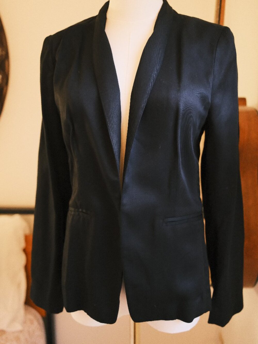 J.Crew Black Blazer NWT Size 4 Classic Tailored Career Jacket Minimal Chic